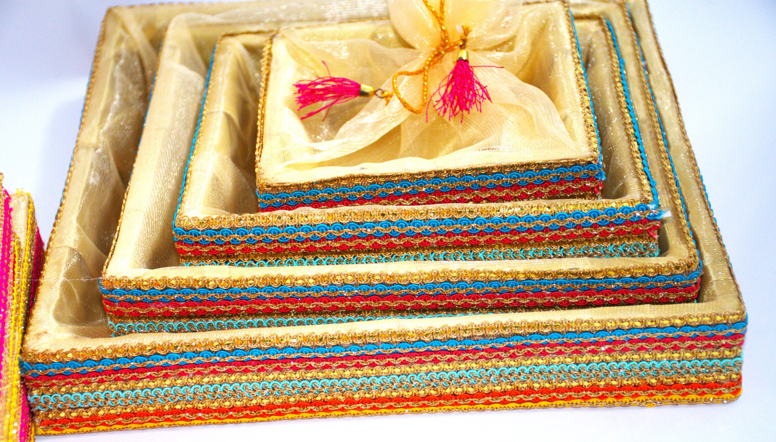 GiftingBestWishes Wedding Trays/Trousseau Trays/ Packing Trays/ Gift Trays